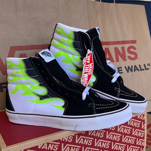 Vans Sk8-Hi Flame Black/True White Men’s sneakers - Picture 6 of 16